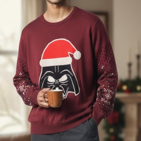 ⭐ Disney 100 Darth Vader Christmas Sweater – Size Large (Runs Big!) – NWT - Picture 1 of 10